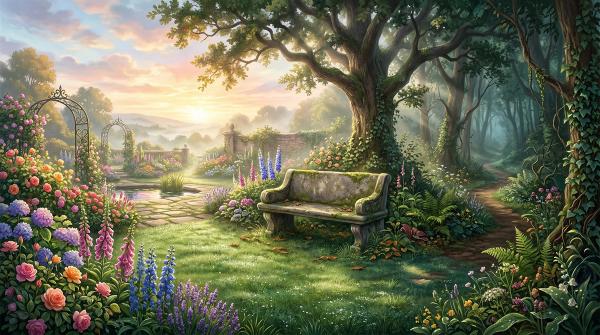 Rêver de Jardin : Quand l'herbe folle de ton âme dessine le chemin du centre