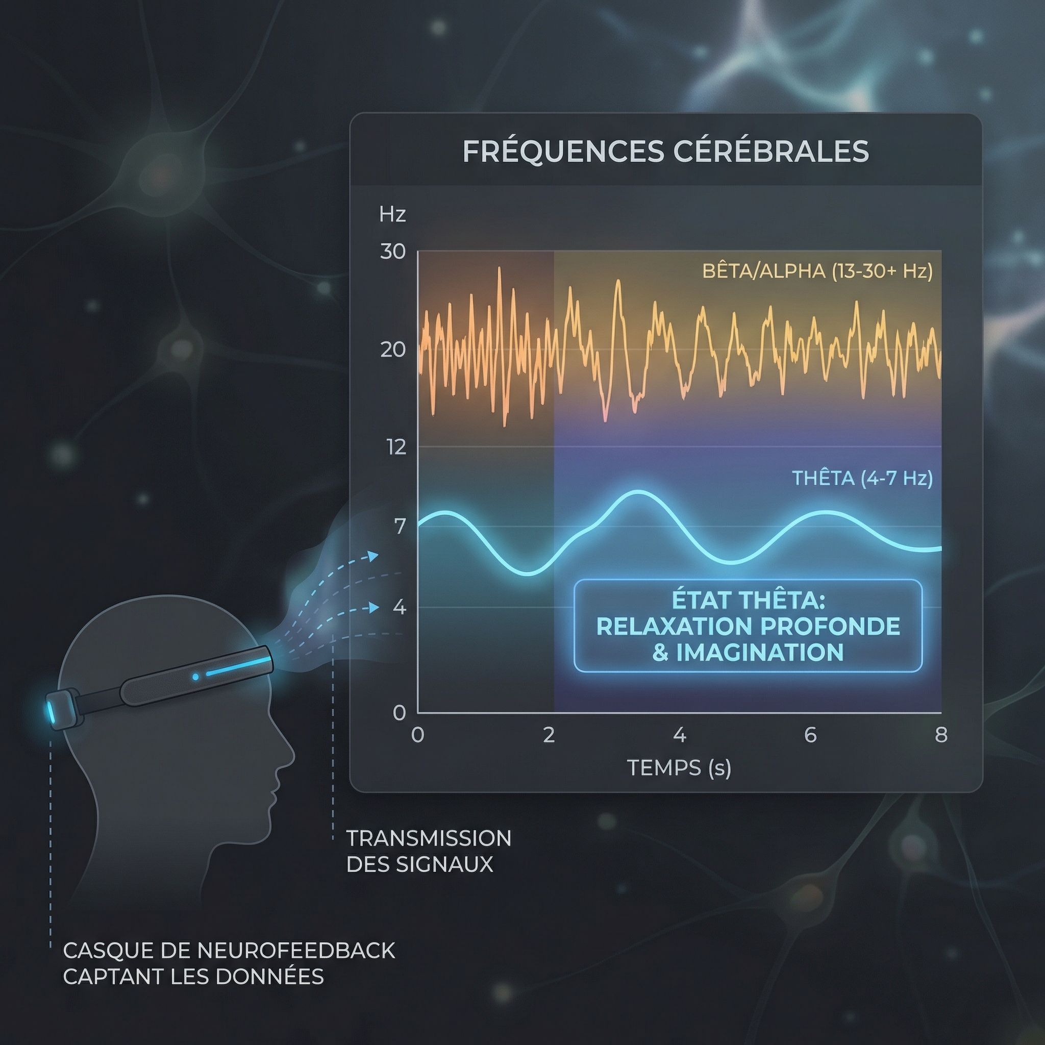 Neurofeedback : Entraîner son cerveau à entrer en ondes Theta