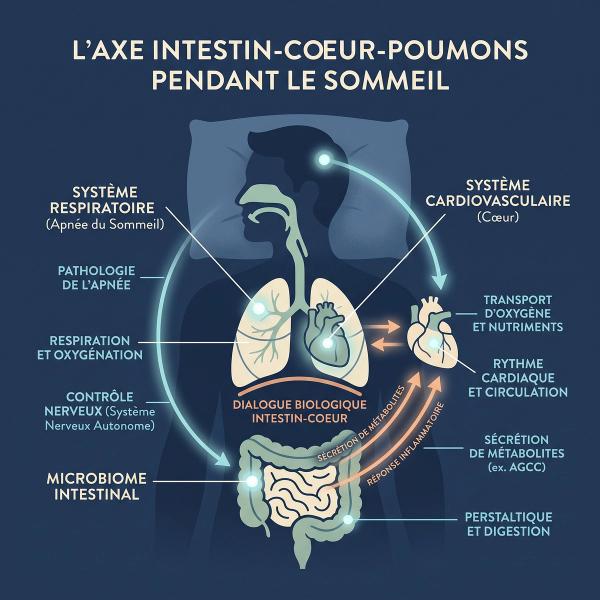 Apnée du sommeil : comment notre intestin menace notre cœur Apnée du sommeil : comment notre intestin menace notre cœur