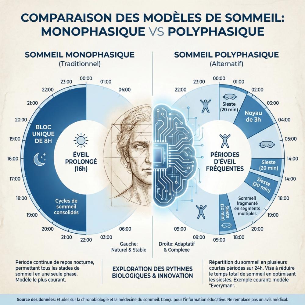 Le Sommeil Polyphasique : De Da Vinci à la Silicon Valley