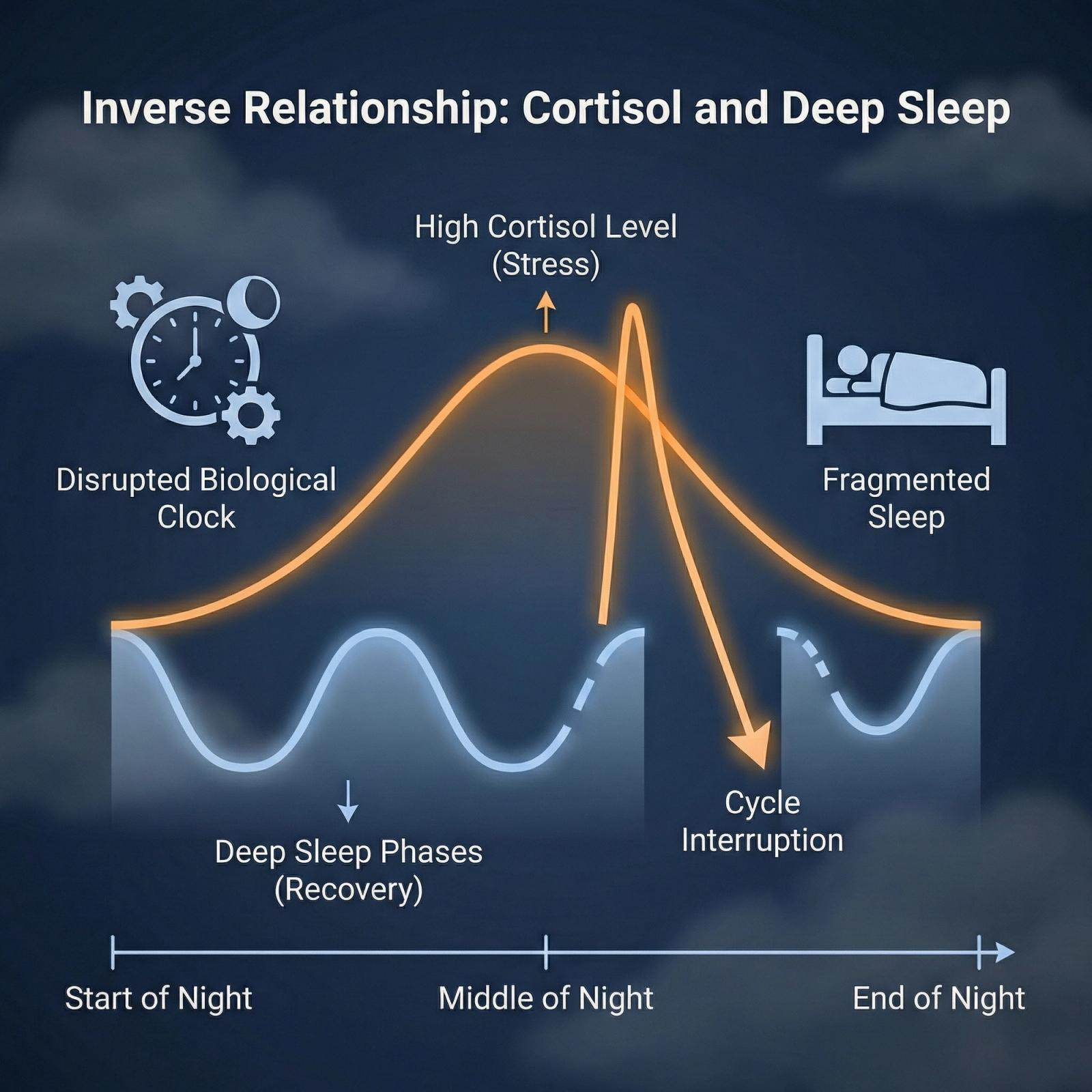 Stress and Cortisol: The Enemy of Deep Sleep