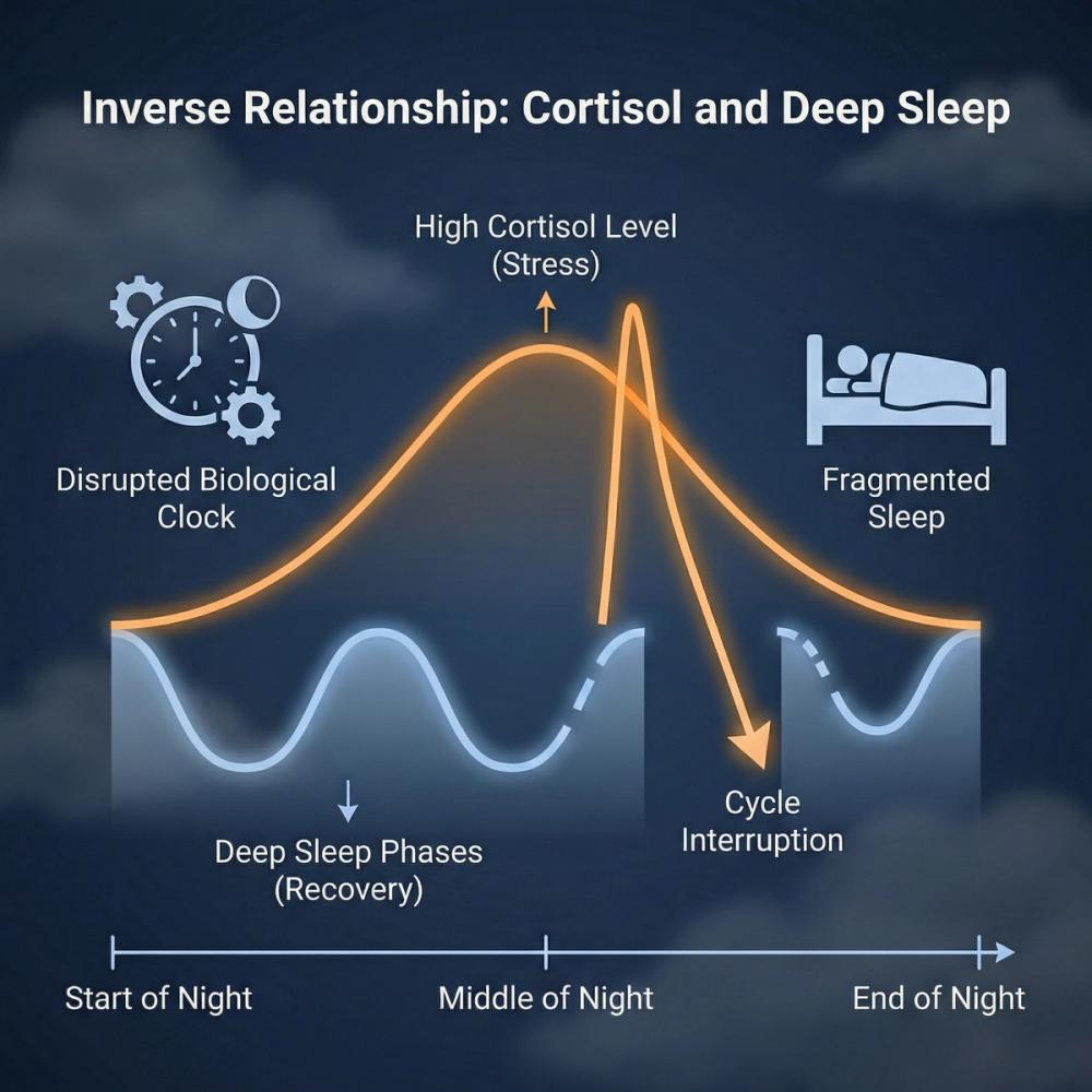 Stress and Cortisol: The Enemy of Deep Sleep Stress and Cortisol: The Enemy of Deep Sleep
