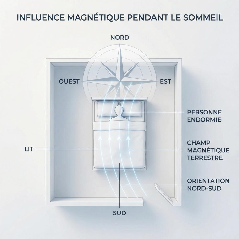 Expérience : Dormir la tête au Nord