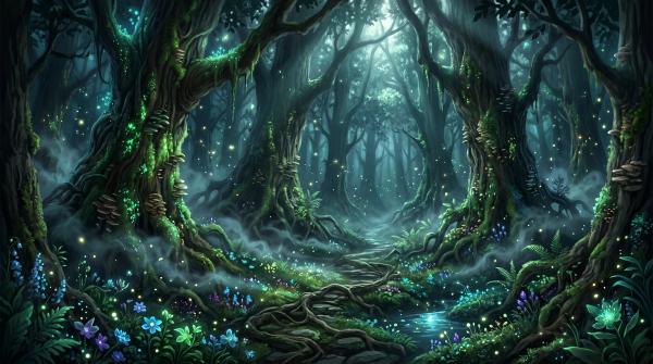 Rêver de Forêt enchantée : Le miroir végétal où ton âme danse avec son propre devenir Rêver de Forêt enchantée : Le miroir végétal où ton âme danse avec son propre devenir