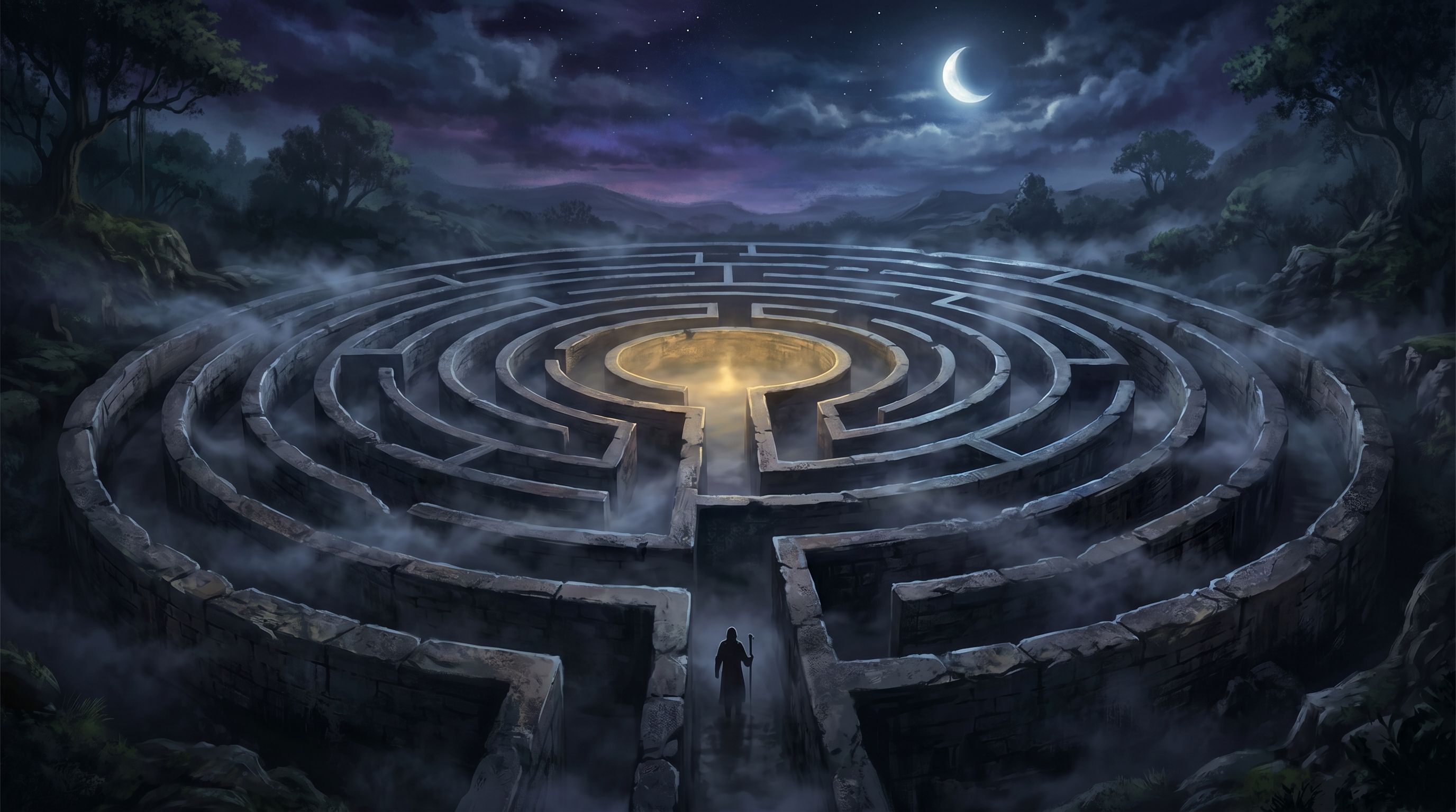 Rêver de Labyrinthe circulaire : Signification et Interprétation