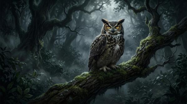 Rêver de Hibou : Quand l'œil de la nuit dissipe les illusions de ton âme