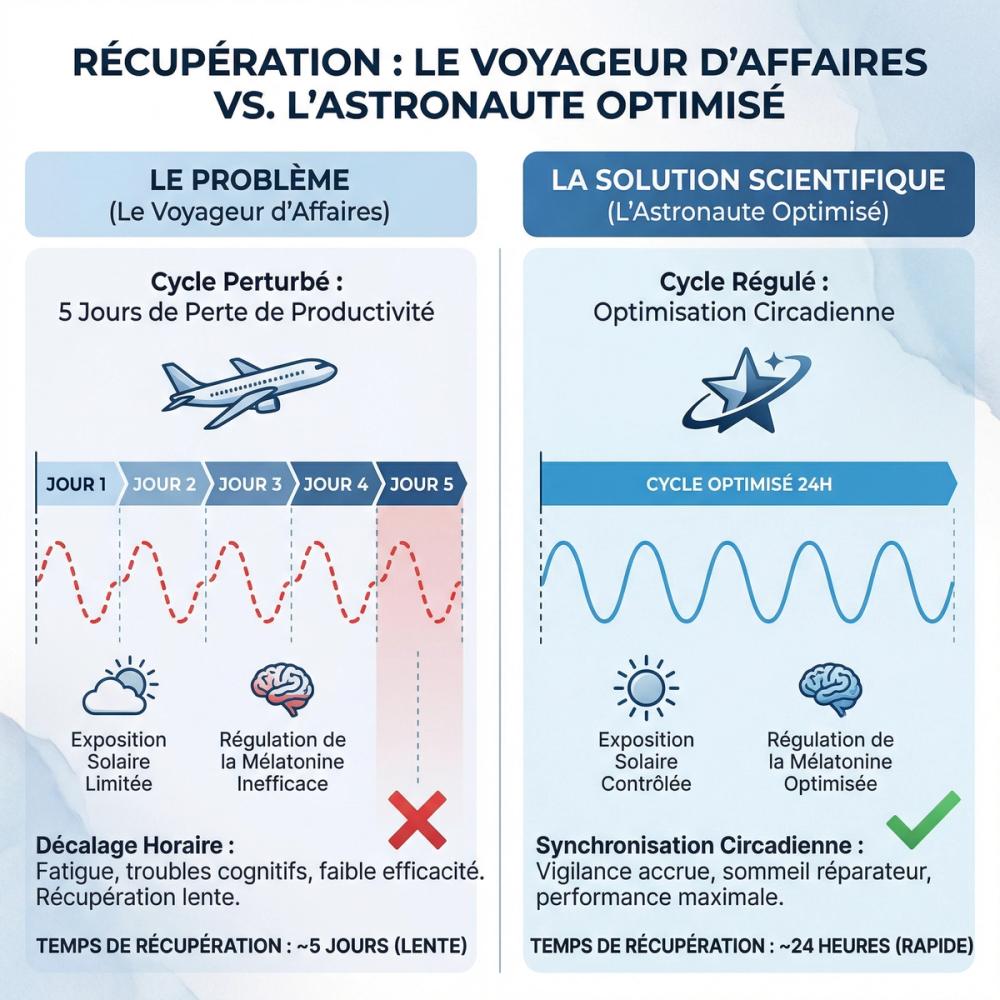 Gérer le Jet Lag comme un Astronaute
