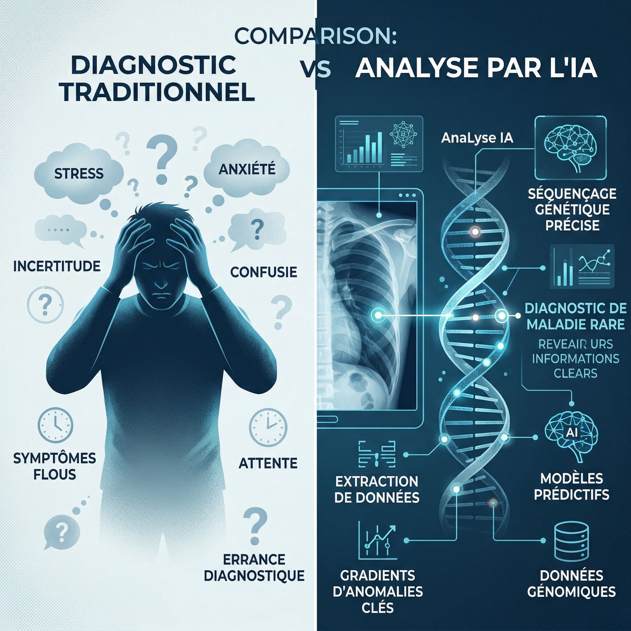Diagnostic : l’IA identifie une maladie rare confondue avec un trouble mental