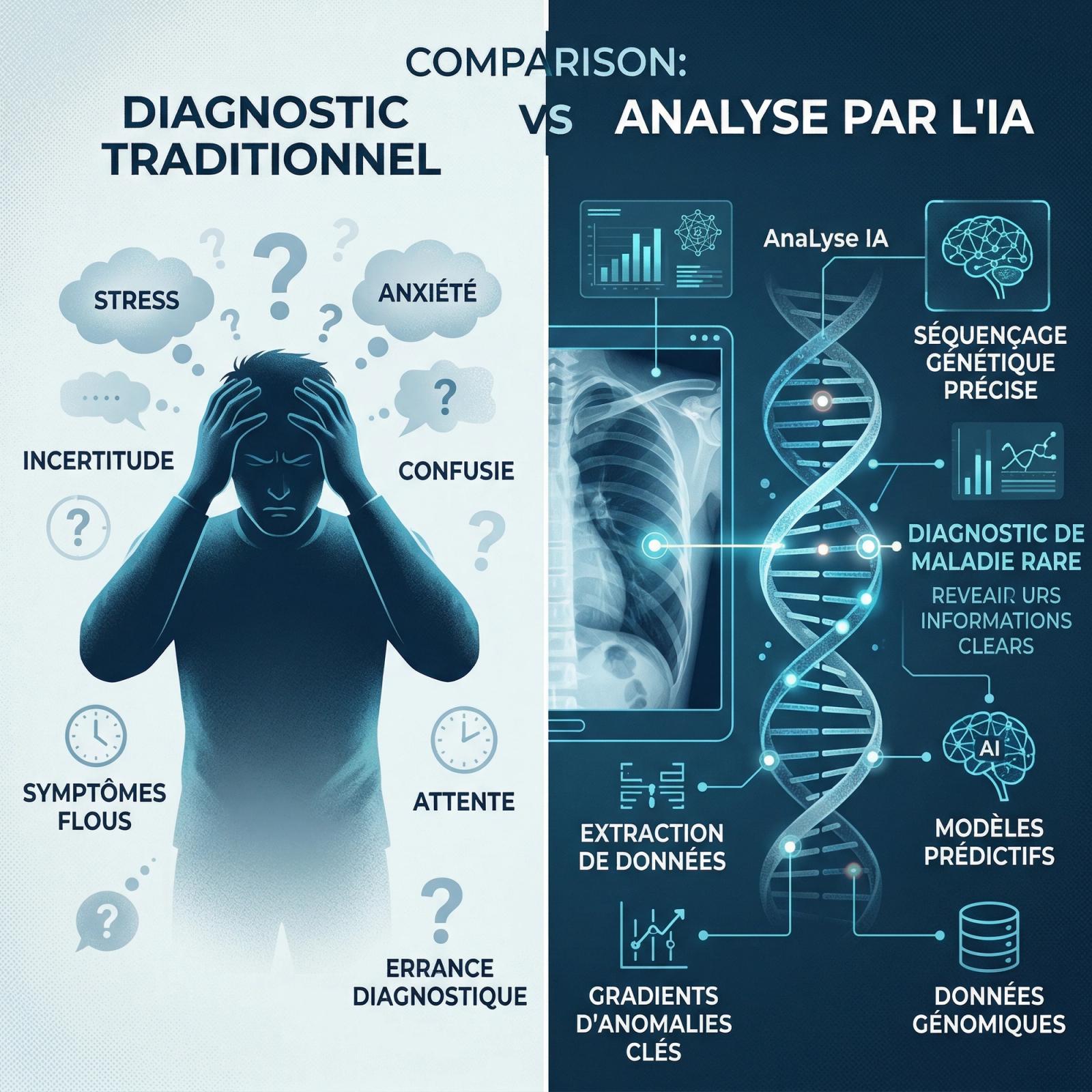 Diagnostic : l’IA identifie une maladie rare confondue avec un trouble mental