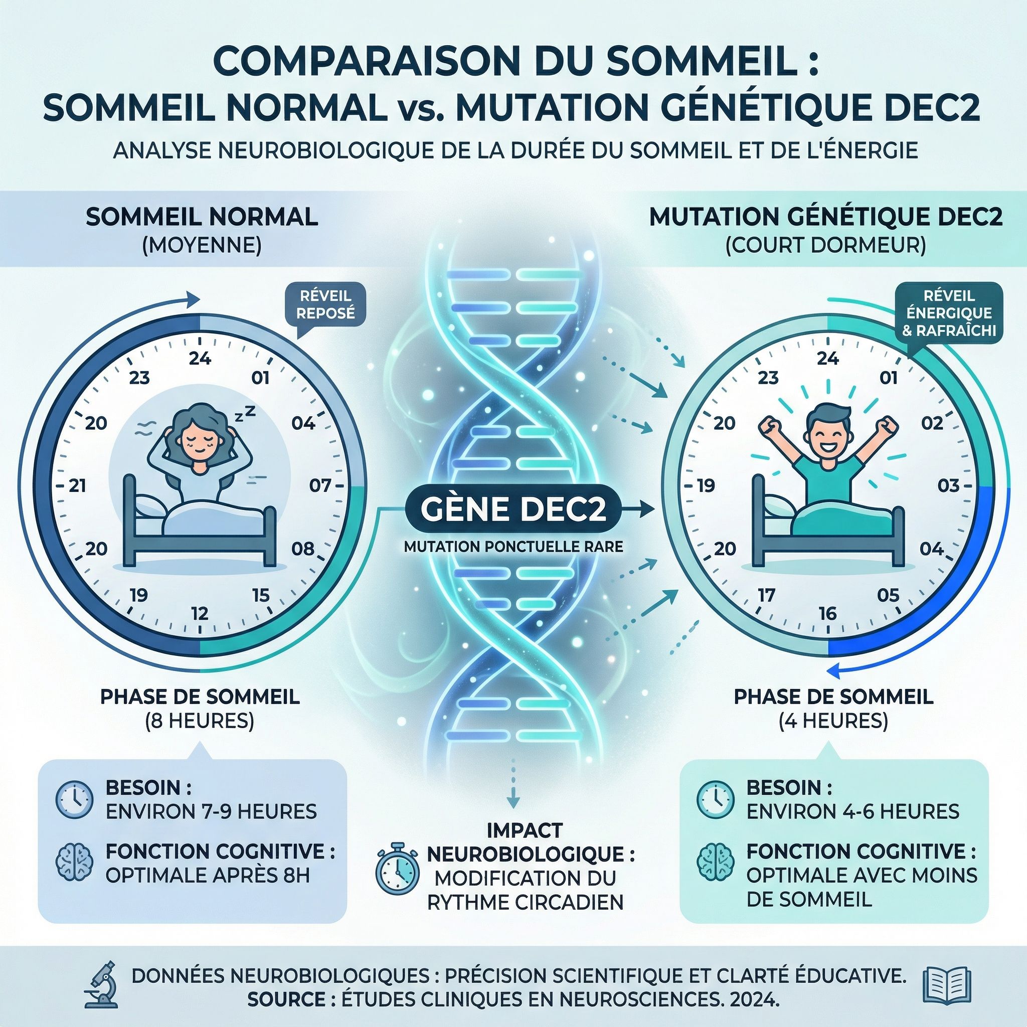 Génétique du Sommeil : Êtes-vous un mutant DEC2?
