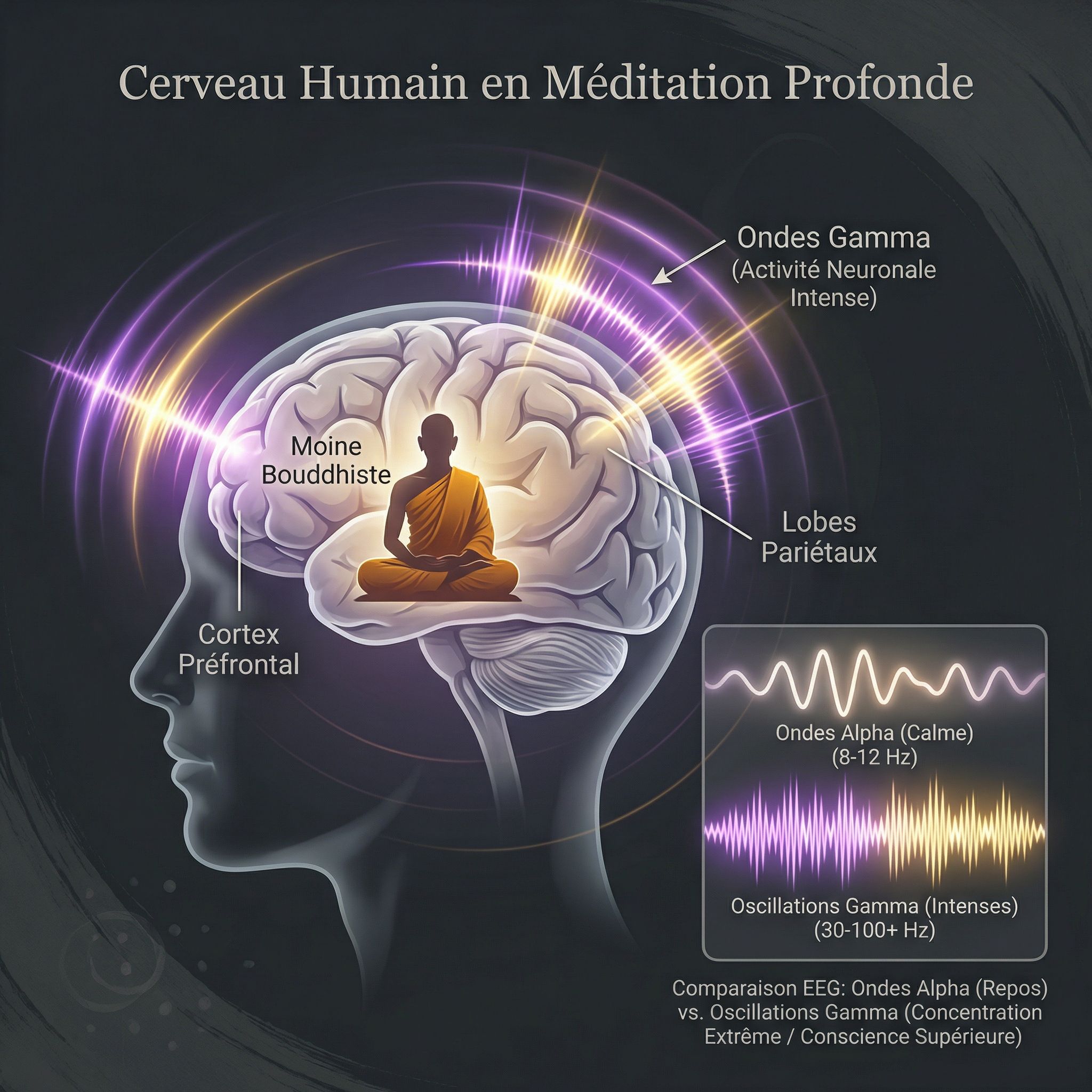 Méditation et Ondes Gamma : Le cerveau des moines bouddhistes