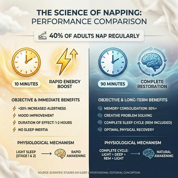 The 10-Minute Nap vs. the 90-Minute Nap The 10-Minute Nap vs. the 90-Minute Nap