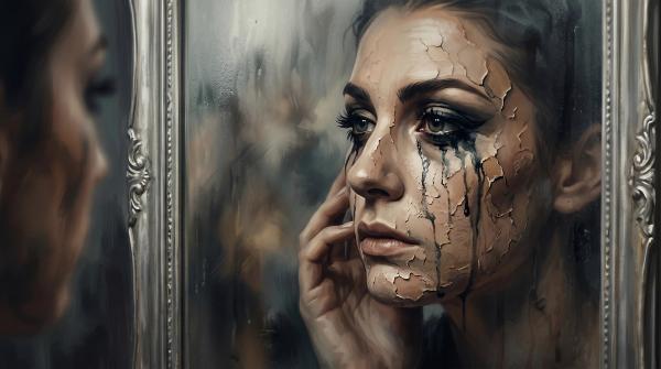 Rêver de Maquillage qui fond : Quand ton armure de fard fond pour libérer ton âme