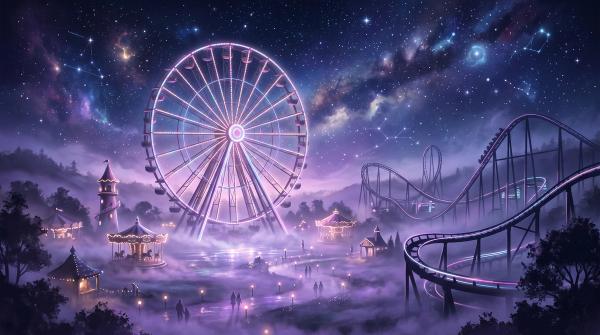 Rêver de Parc d'attractions : Le vertige de tes manèges face au silence de ton âme