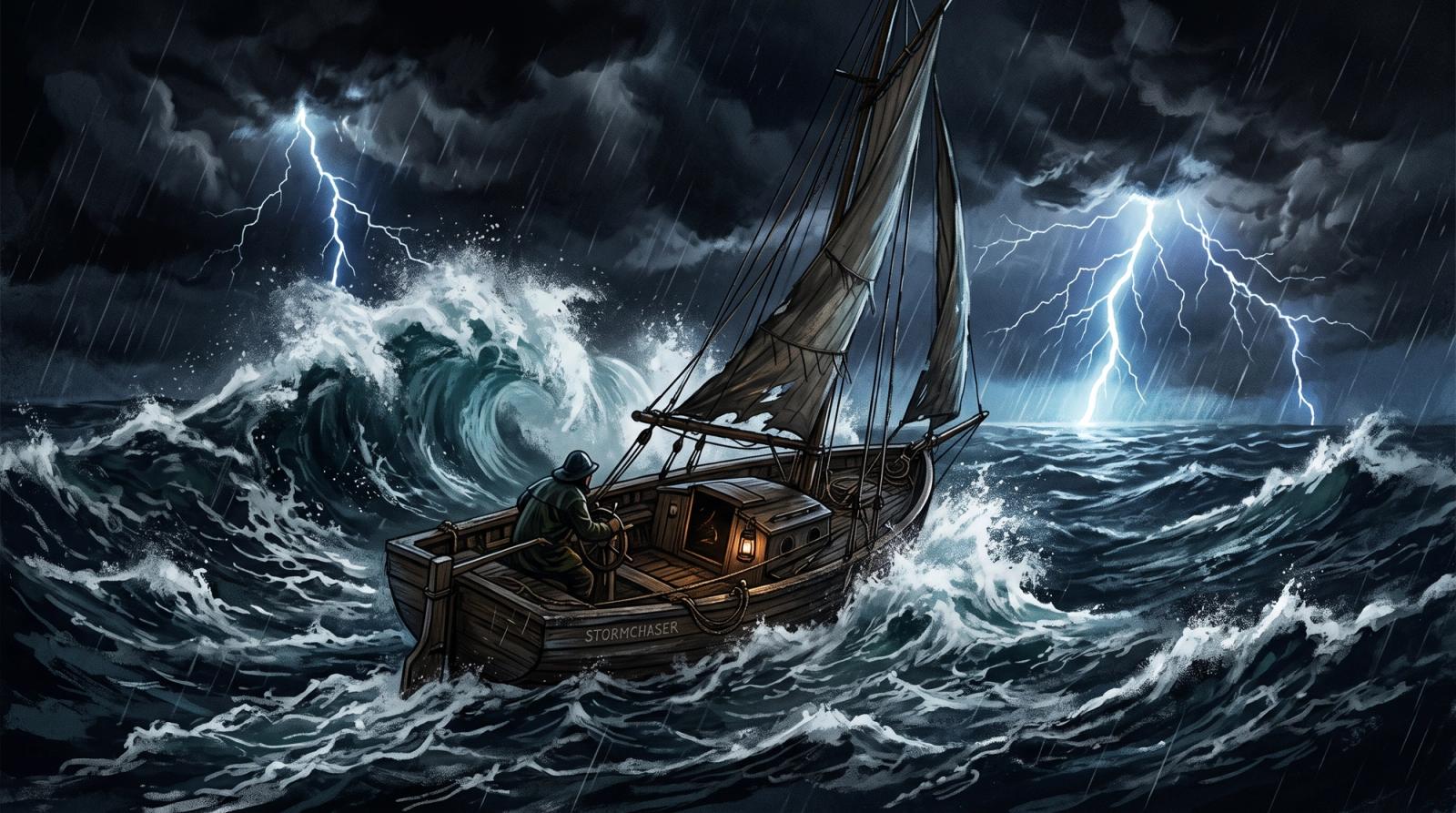 Rêver de naviguer dans la tempête : L'épreuve des flots pour forger ton âme