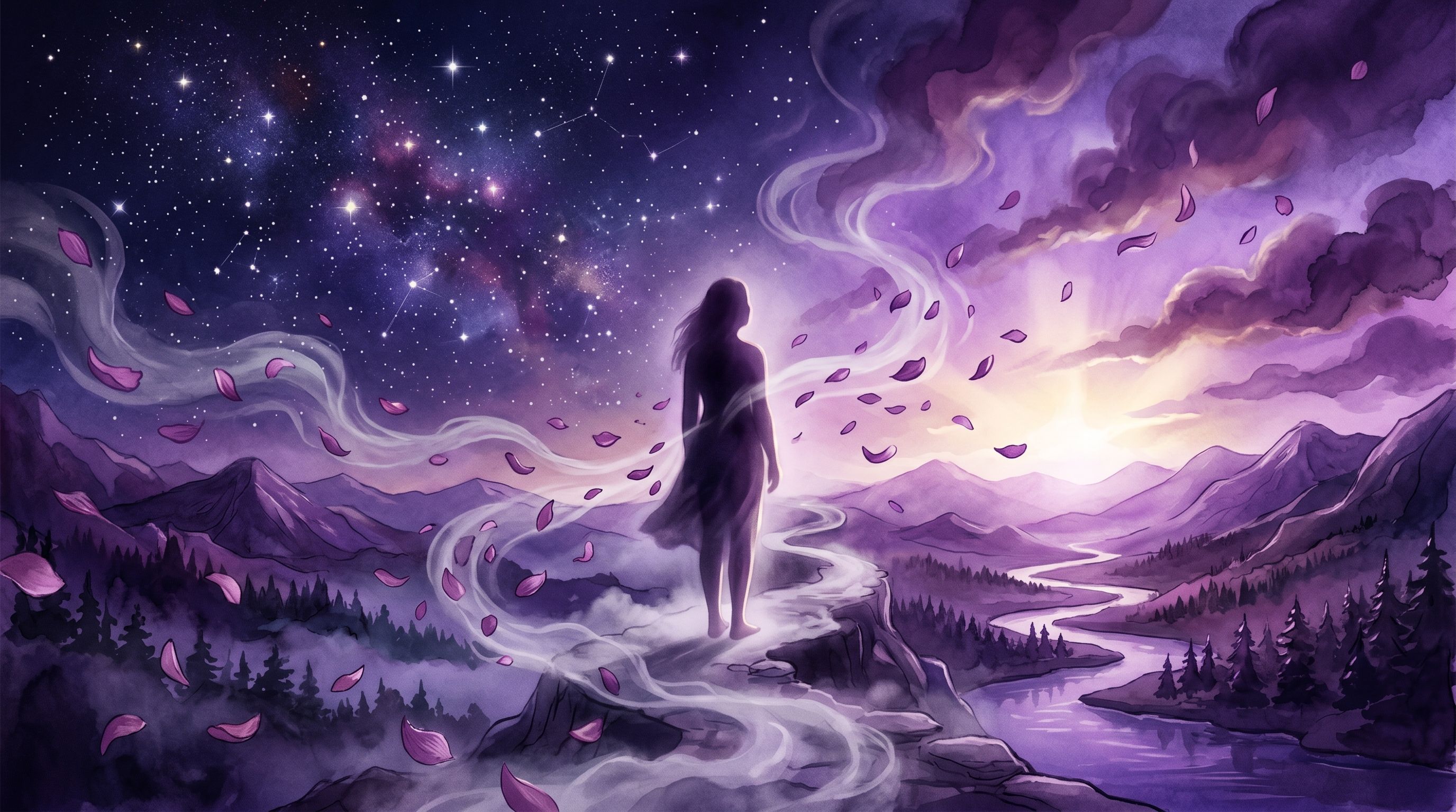 Rêver de Couleur violette : Signification et Interprétation