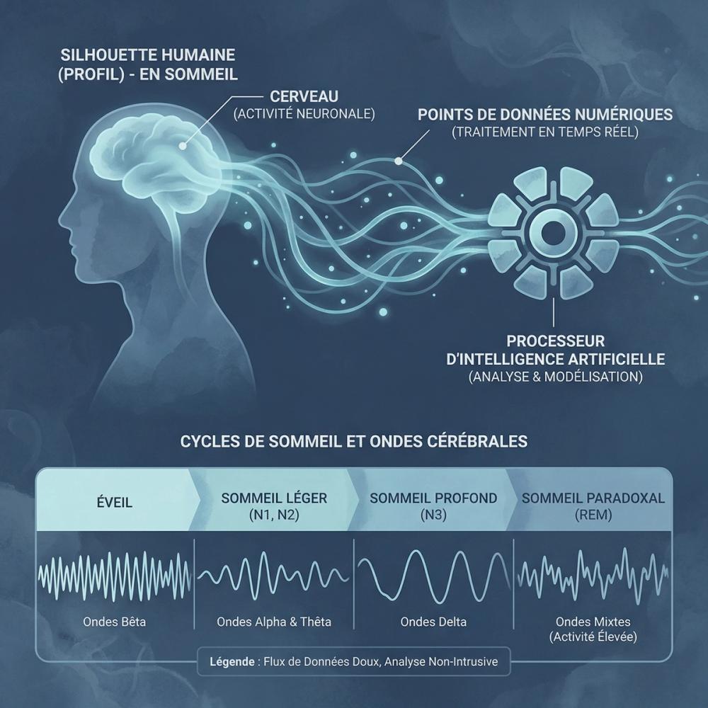 IA et Diagnostic du Sommeil : Au-delà du simple tracking IA et Diagnostic du Sommeil : Au-delà du simple tracking