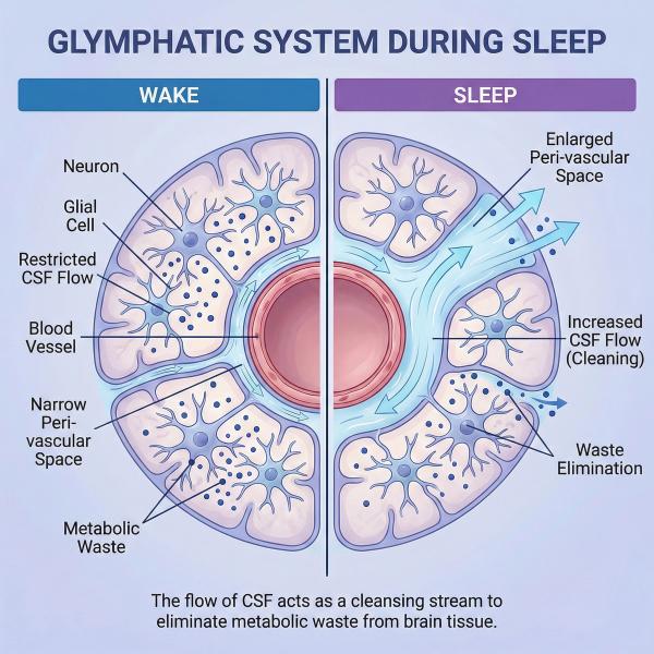 The Glymphatic System: How the Brain Cleans Itself at Night