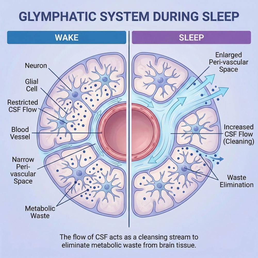 The Glymphatic System: How the Brain Cleans Itself at Night The Glymphatic System: How the Brain Cleans Itself at Night