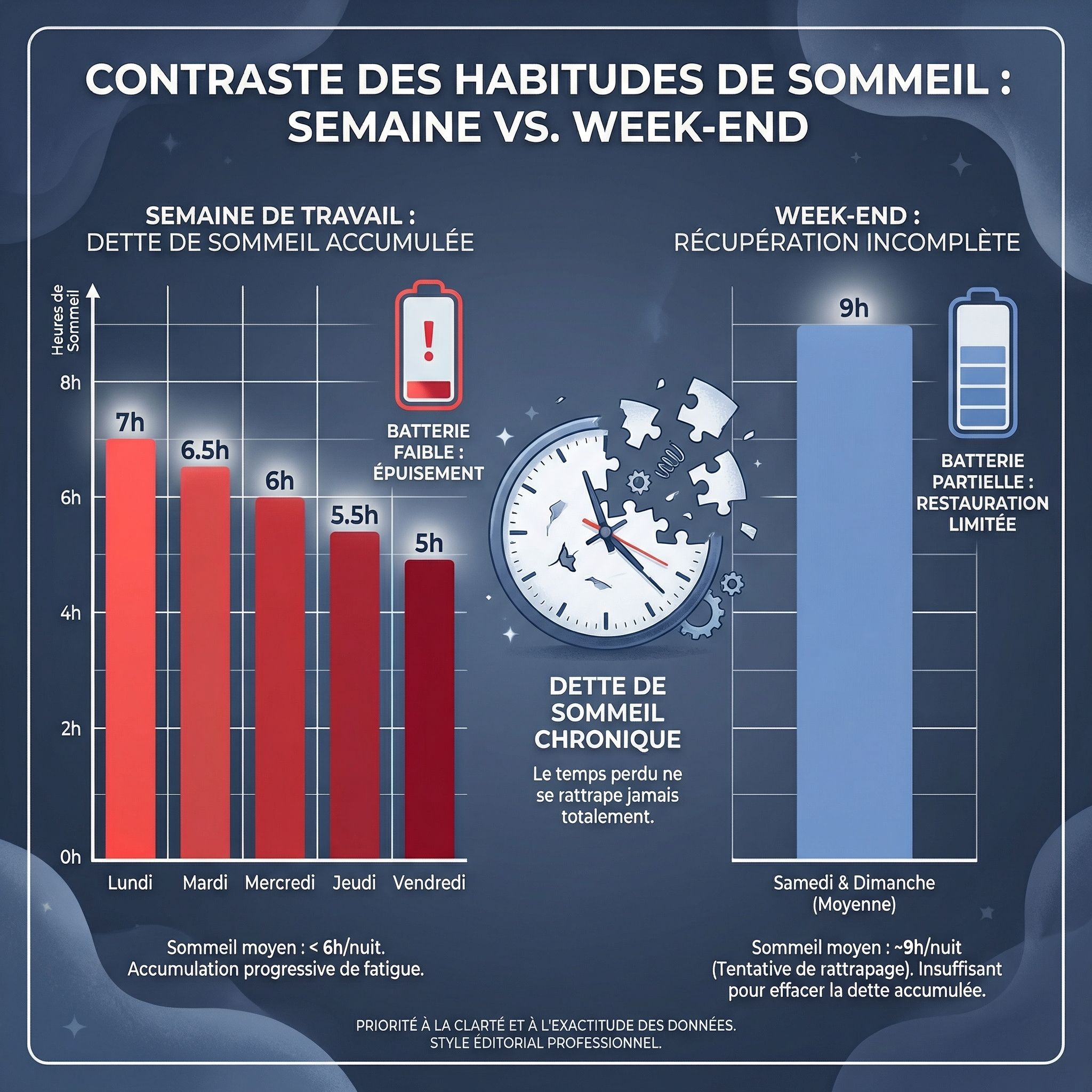 La 'Dette de Sommeil' : Peut-on vraiment la rembourser le week-end?