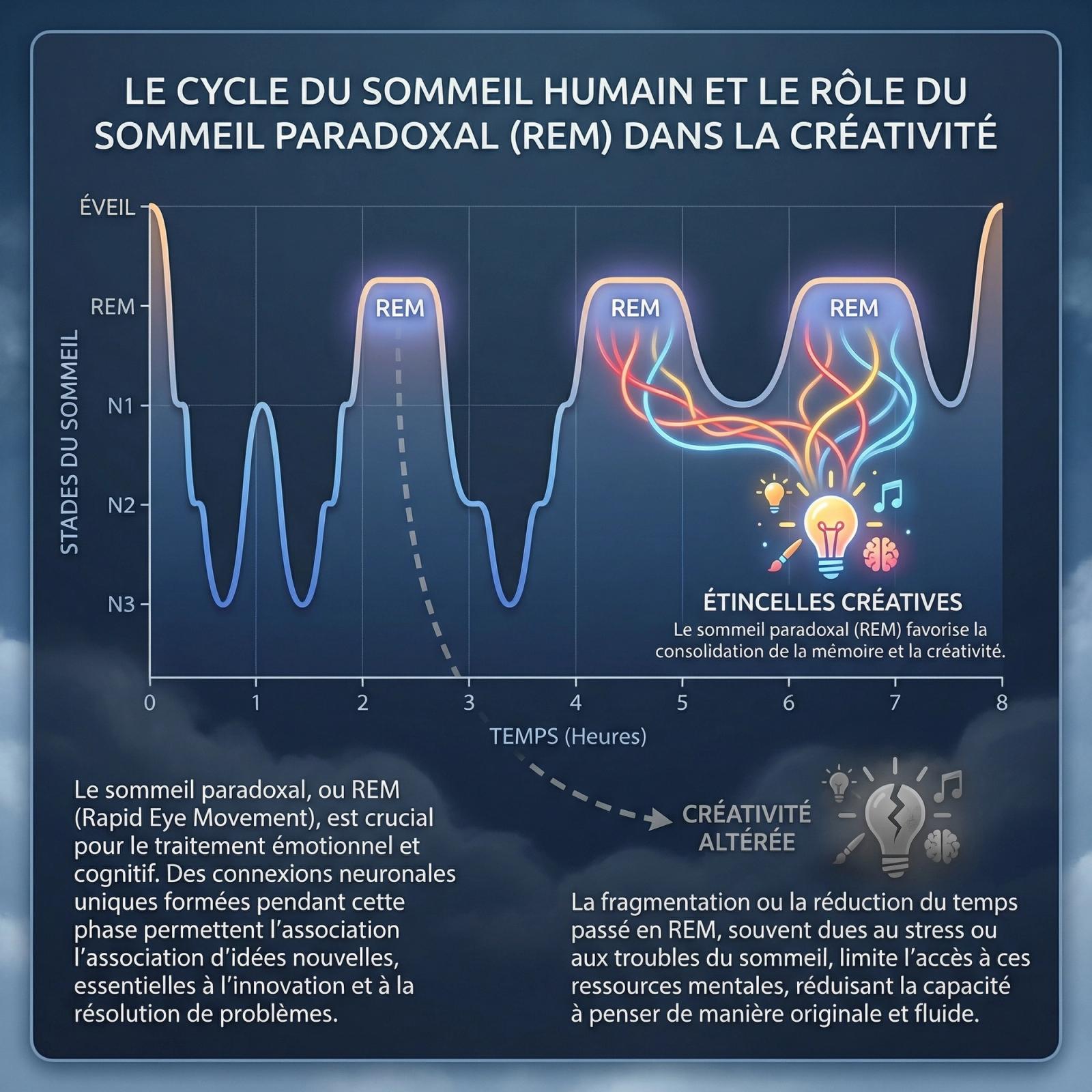 Carence en REM et Créativité : Le lien brisé