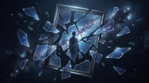 Rêver de Miroir brisé : Sous les éclats du miroir, l'éveil de ton âme plurielle