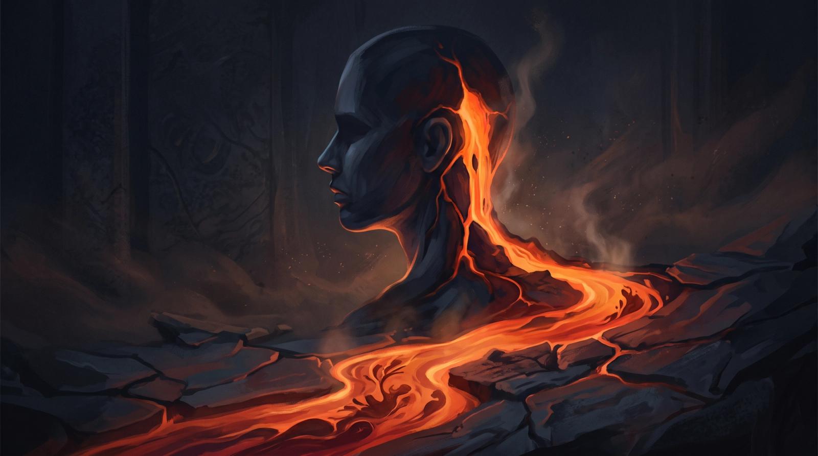 Rêver de Lave : Quand le magma de ton âme consume tes remparts de silence