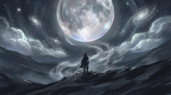Rêver de Lune : La lueur d'argent qui veille sur les marées de ton âme