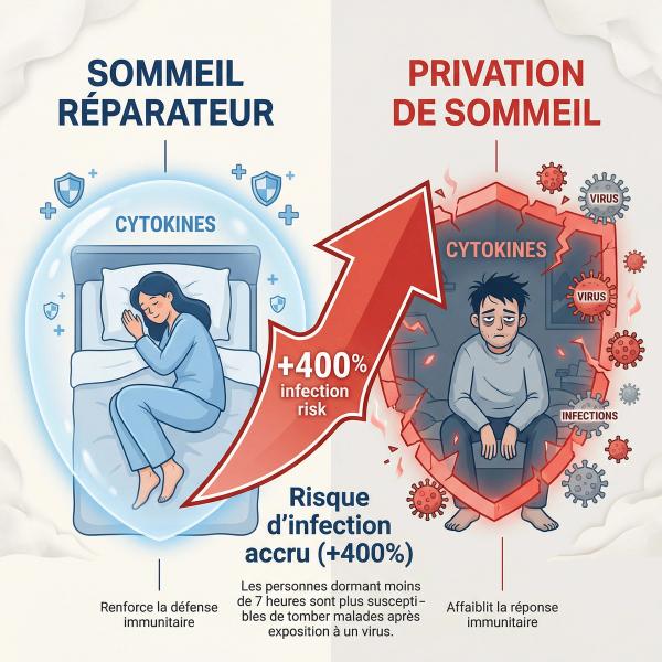 Sommeil et Immunité : La production de cytokines