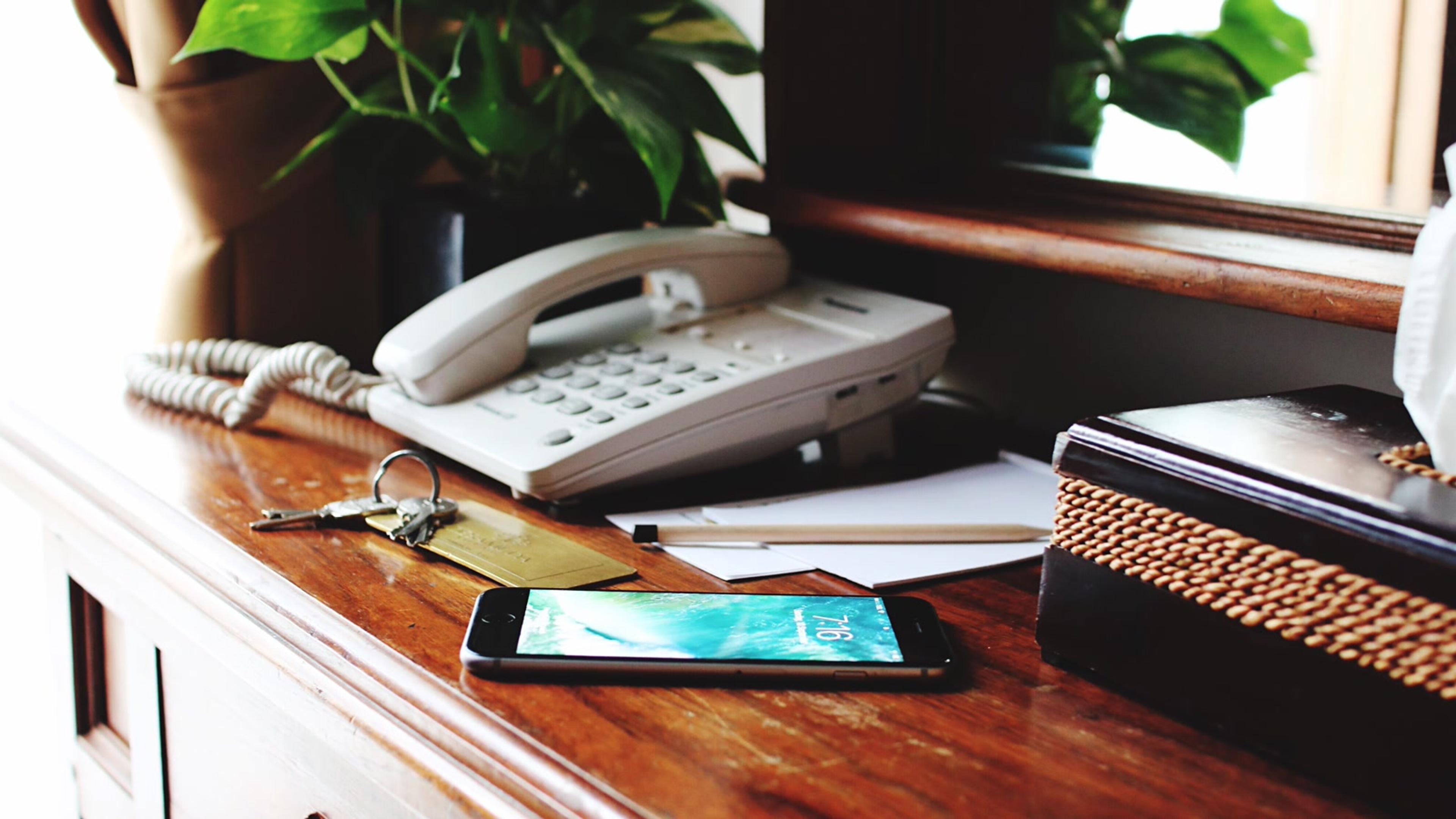 Desk phone and devices ready for business call forwarding setup