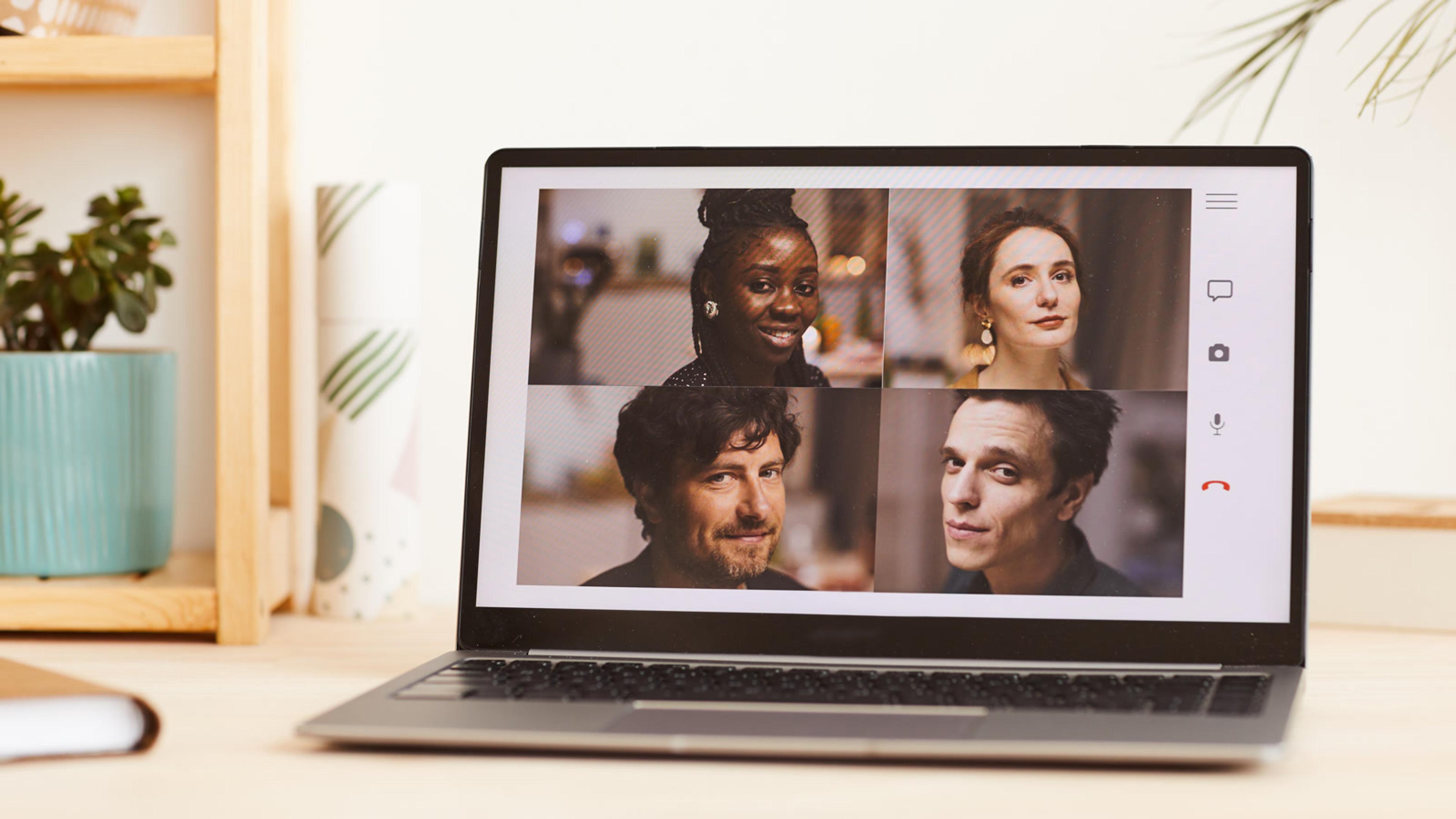 Hybrid team on a video call — remote work tools and policy