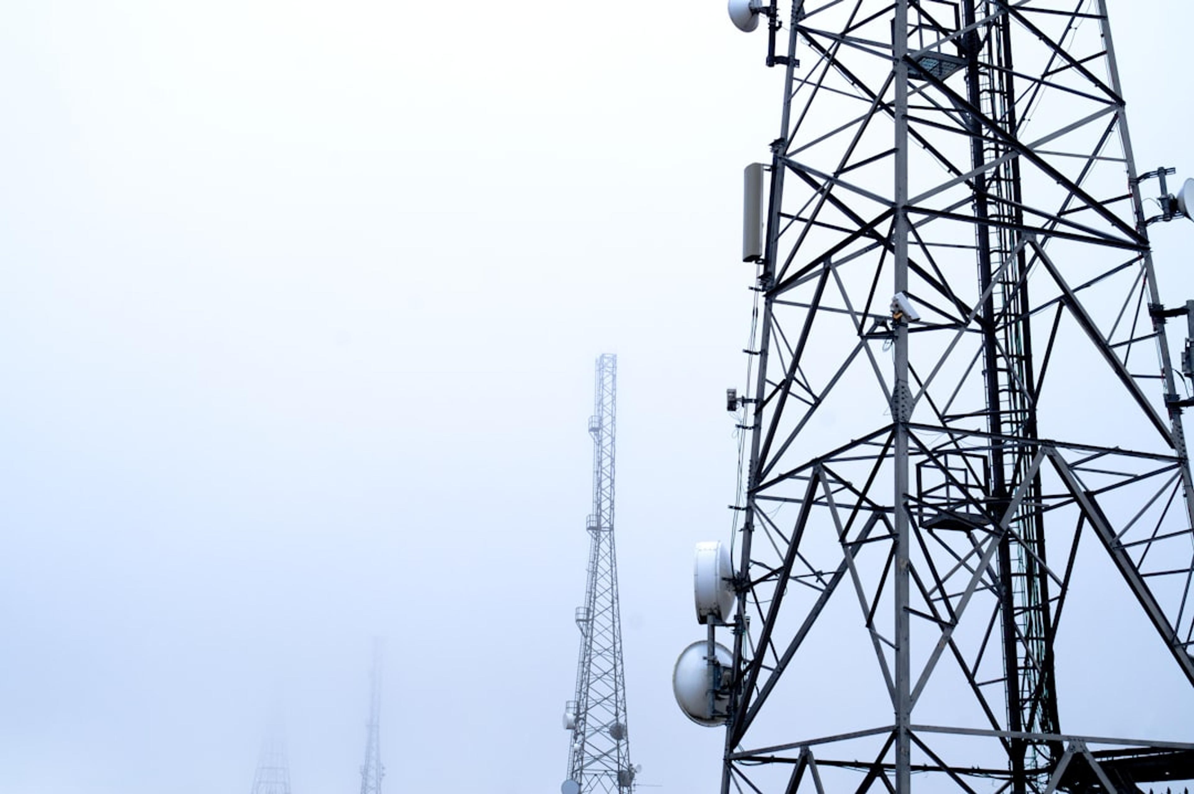 Telecom towers supporting mobile and remote business communications