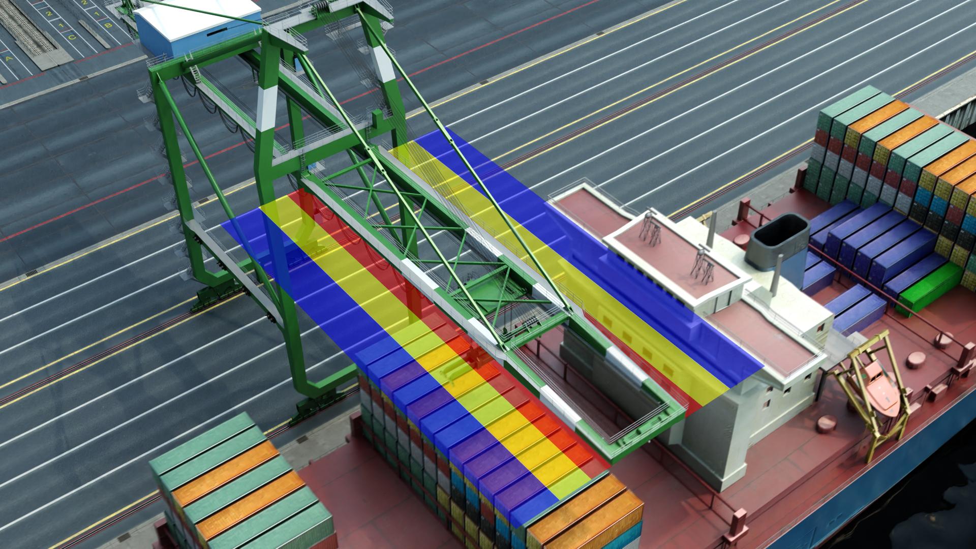 LaseBCP-ML for a terminal operator in the Netherlands, safer crane travel