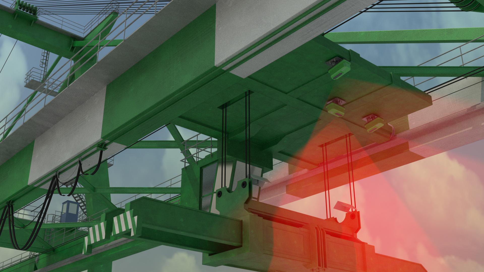 LaseLCPS-STS-3D for a port in Ireland, expanded collision prevention at the spreader