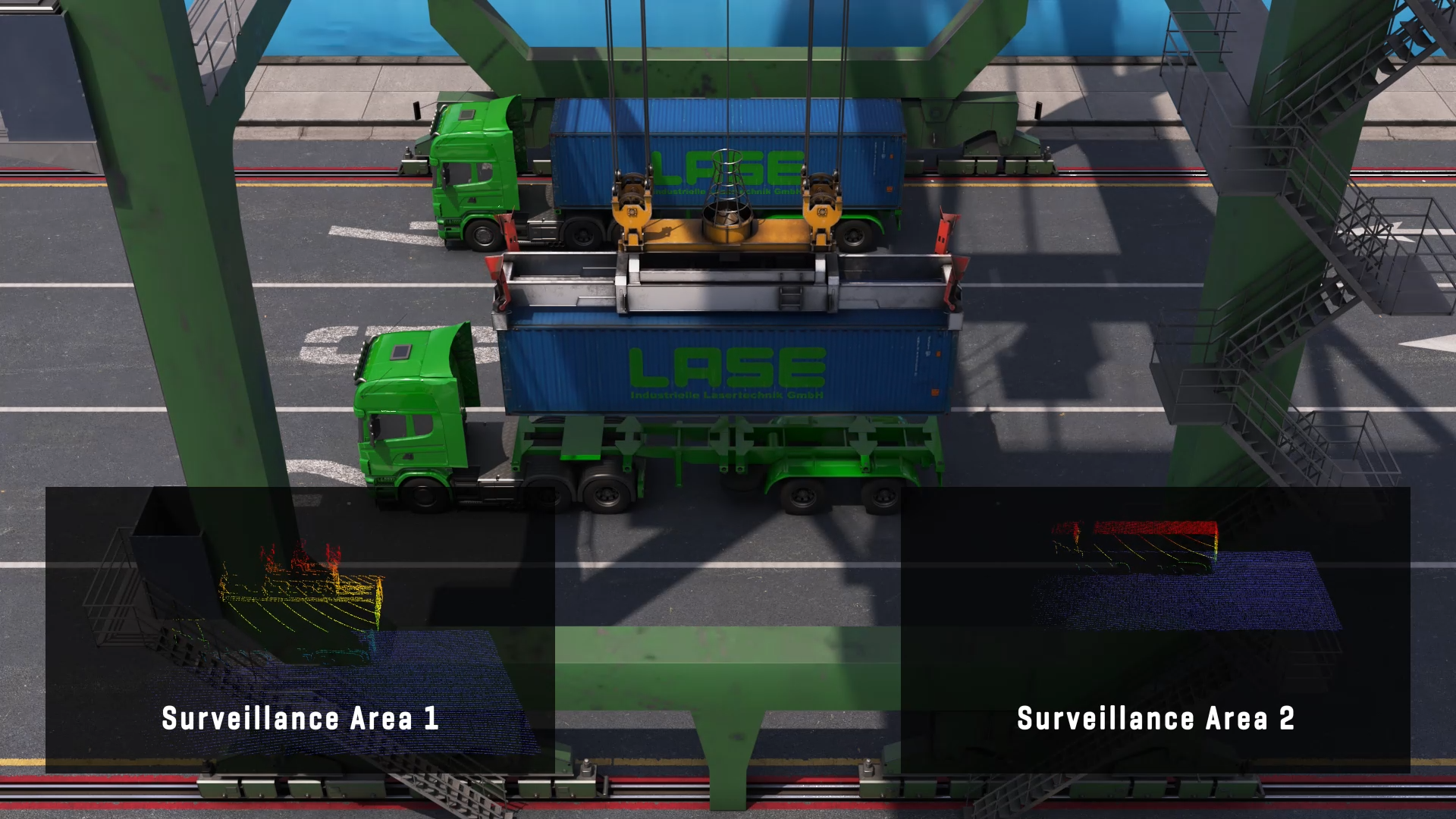 Need help to position a truck under a crane?