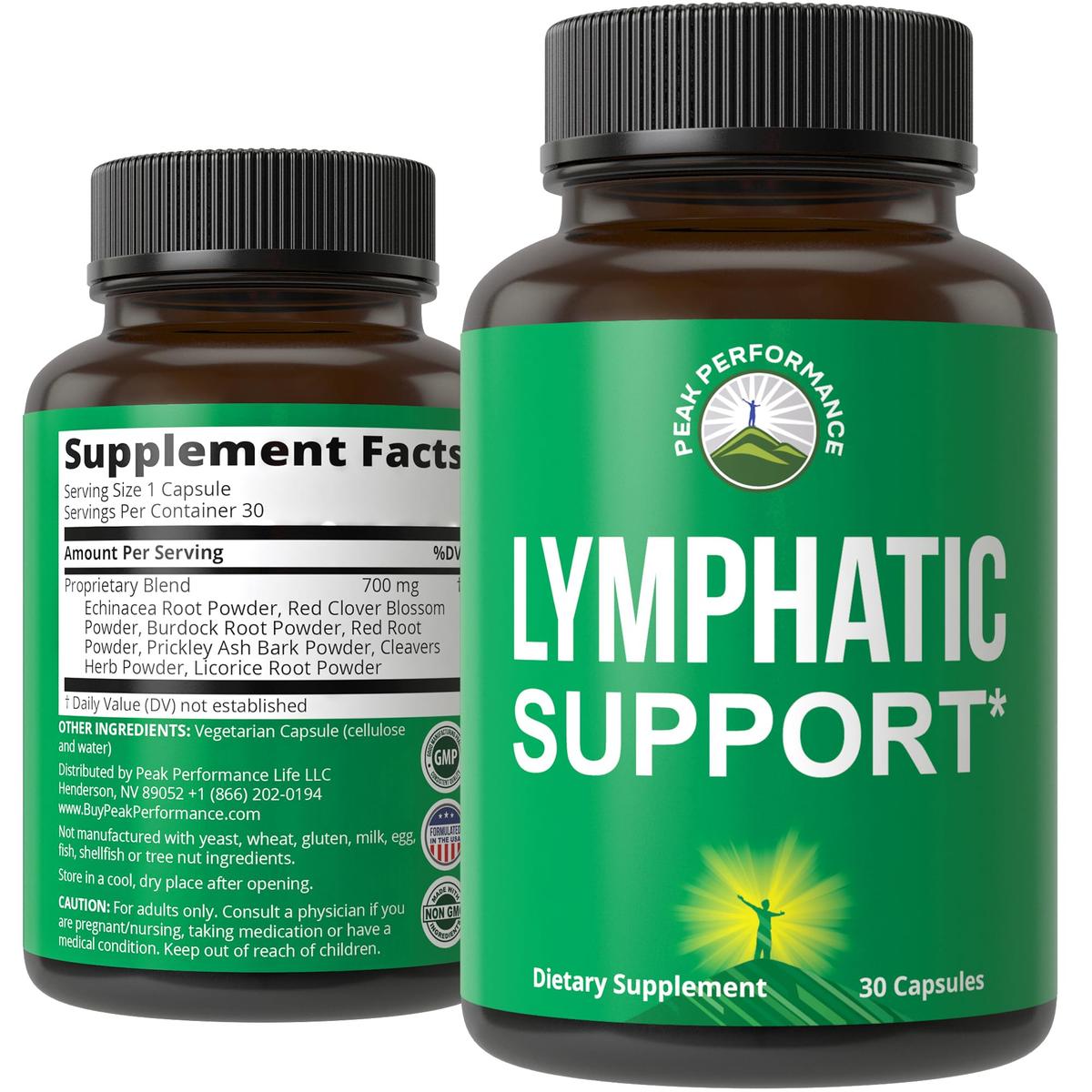 Amazon.com: Lymphatic Drainage Supplement. 7-in-1 Lymph System Support  Capsules to Detox & Cleanse. with Vegan Ingredients Echinacea Root, Red  Clover Blossom, Burdock Root, Red Root, Licorice Root for Women, Men :  Health