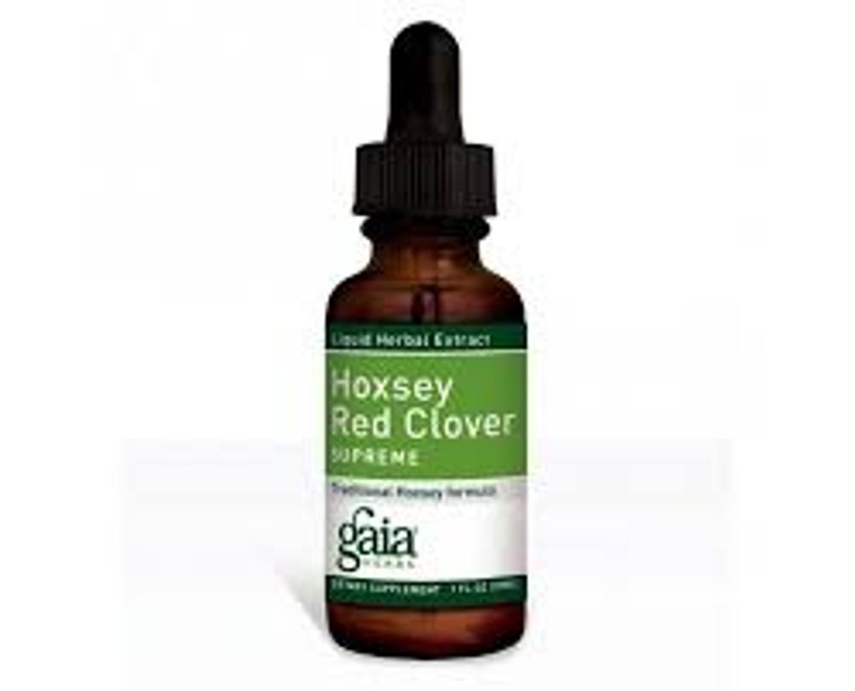Gaia Herbs Hoxsey Red Clover Supreme Extract. Natural Blood Cleanser Herb.