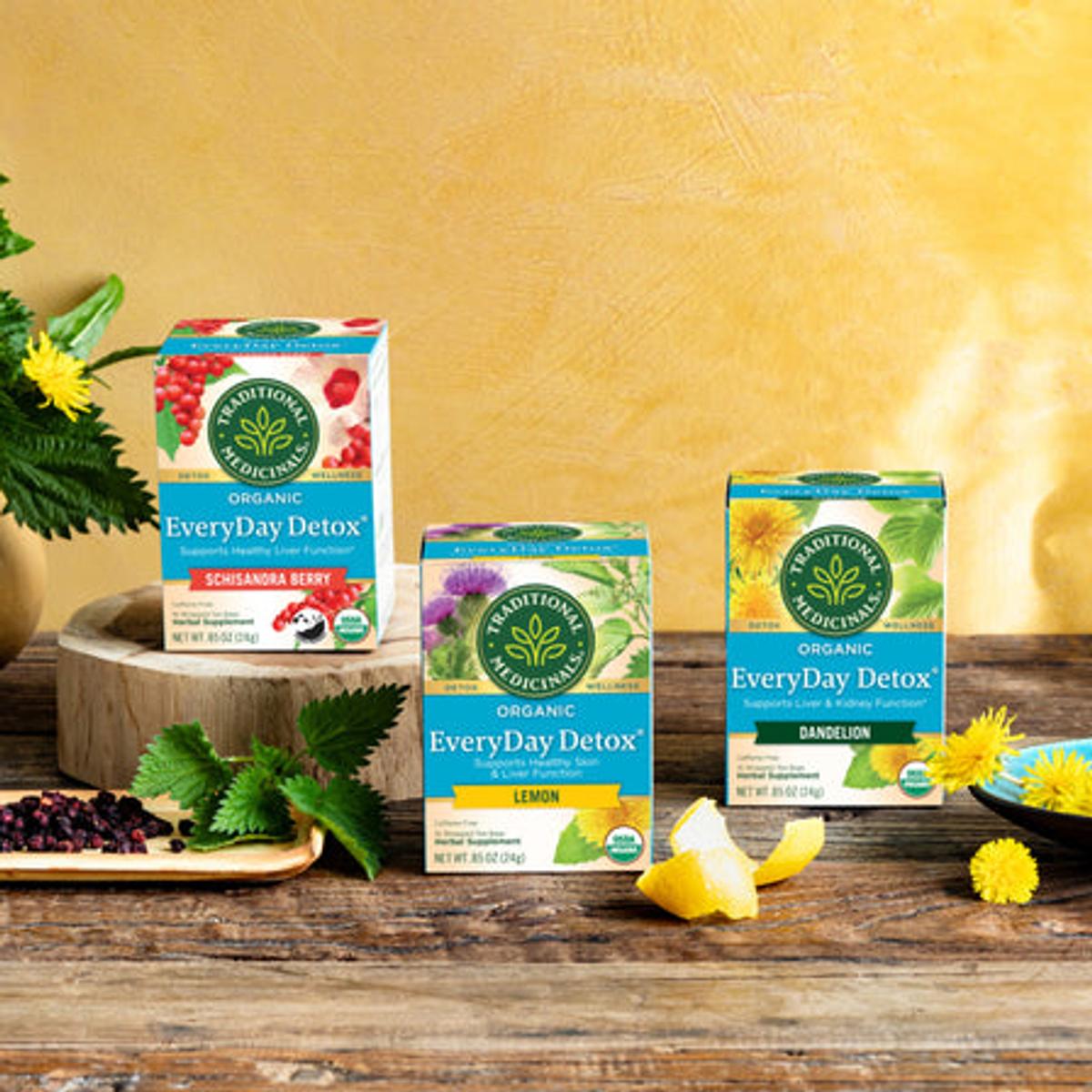 EveryDay Detox® Hibiscus & Schisandra Berry Tea | Traditional Medicinals