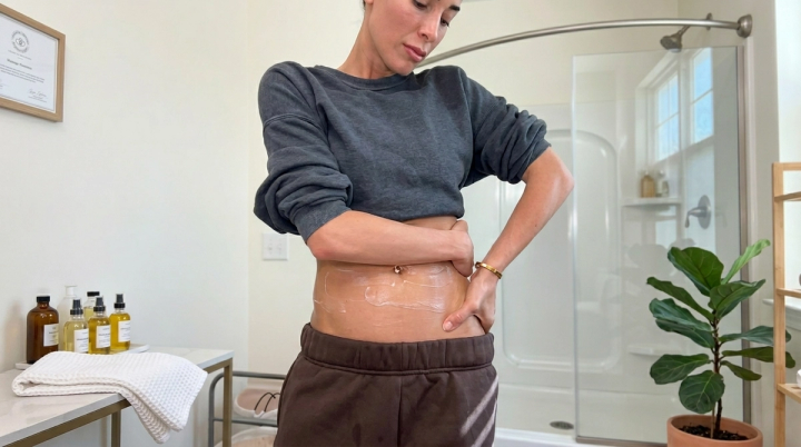 Lymphatic Drainage Massage for Stomach (Step-By-Step Routine)