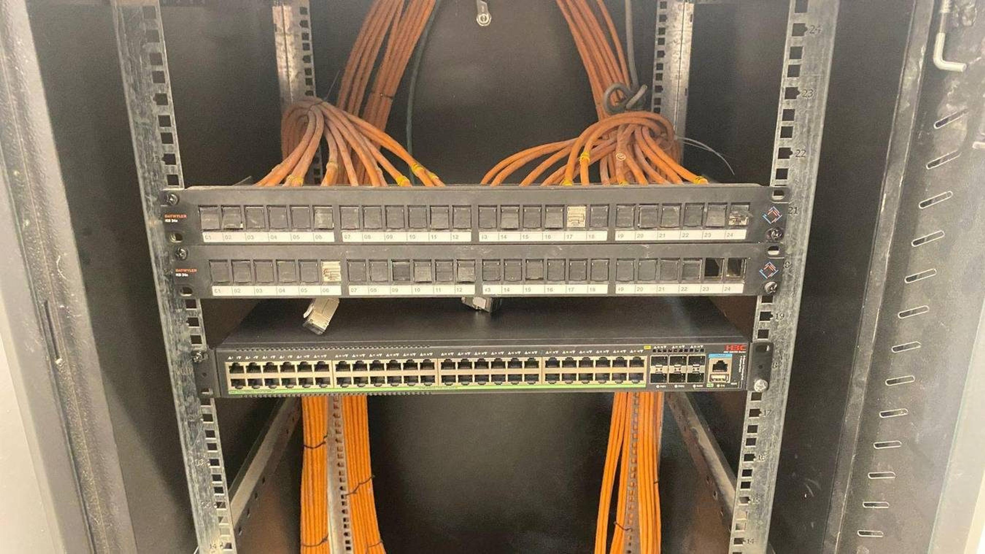 Structured cabling and switching at ZED EAST