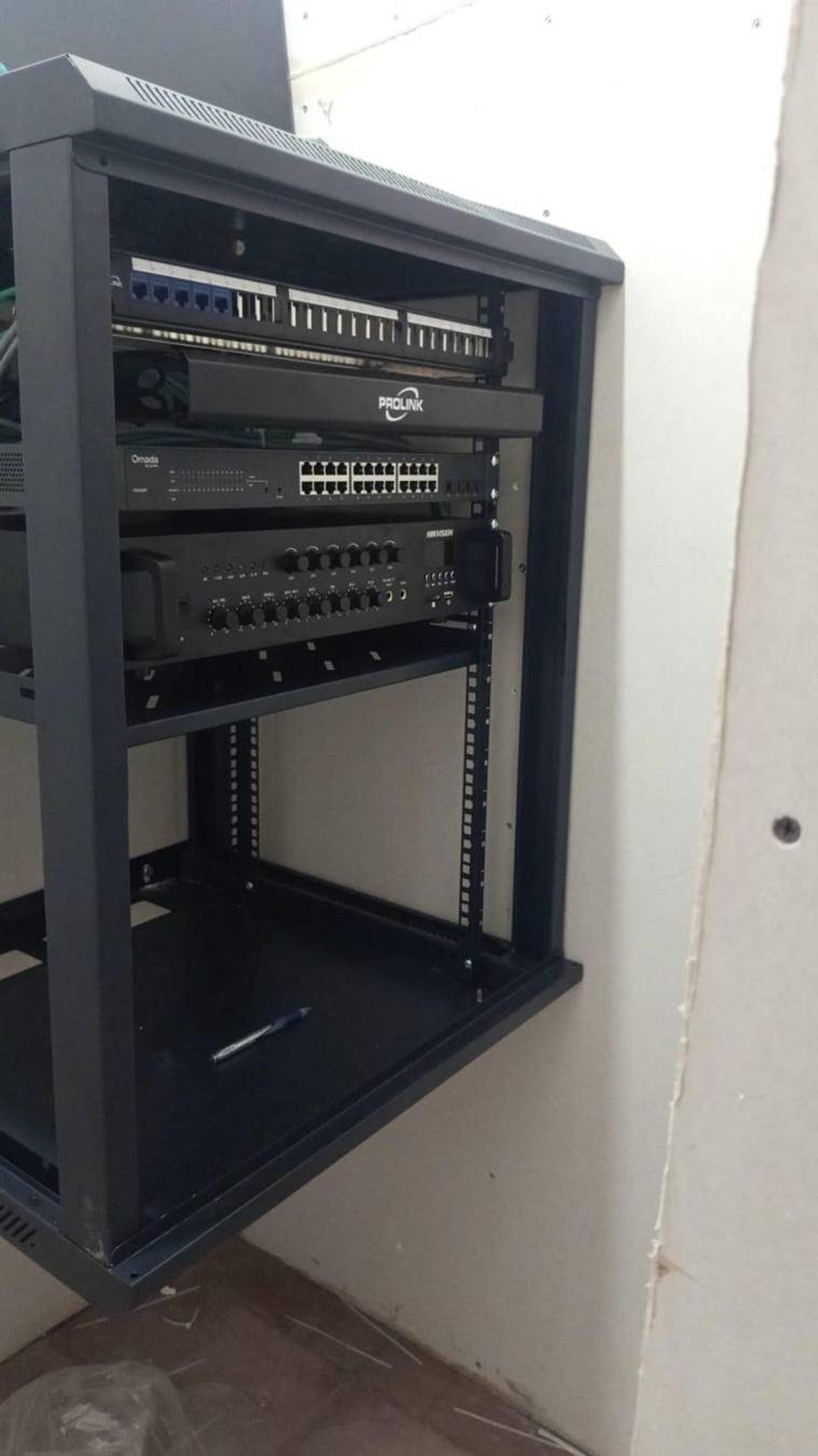 Branch rack and PoE switching