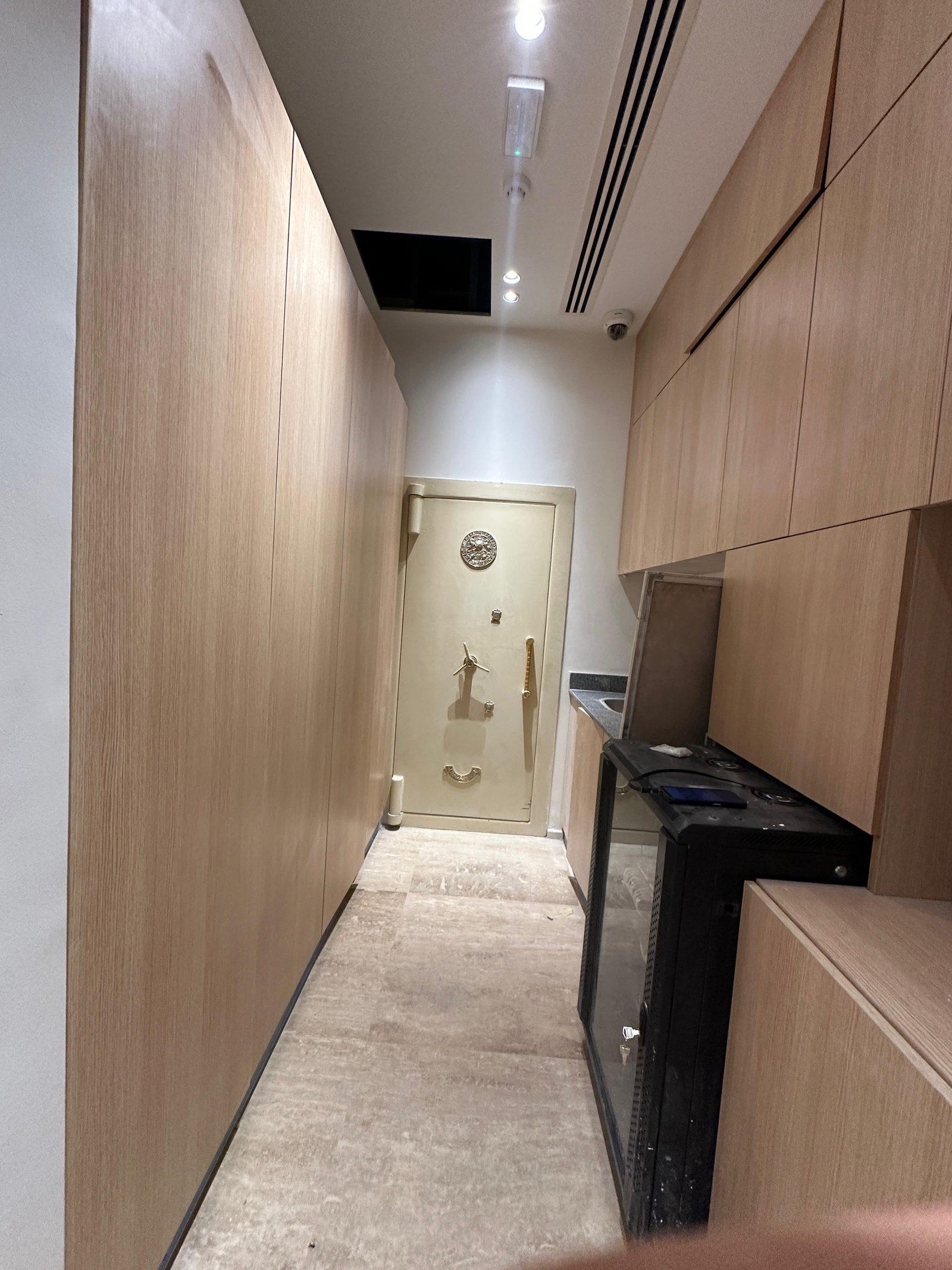 Strongroom corridor