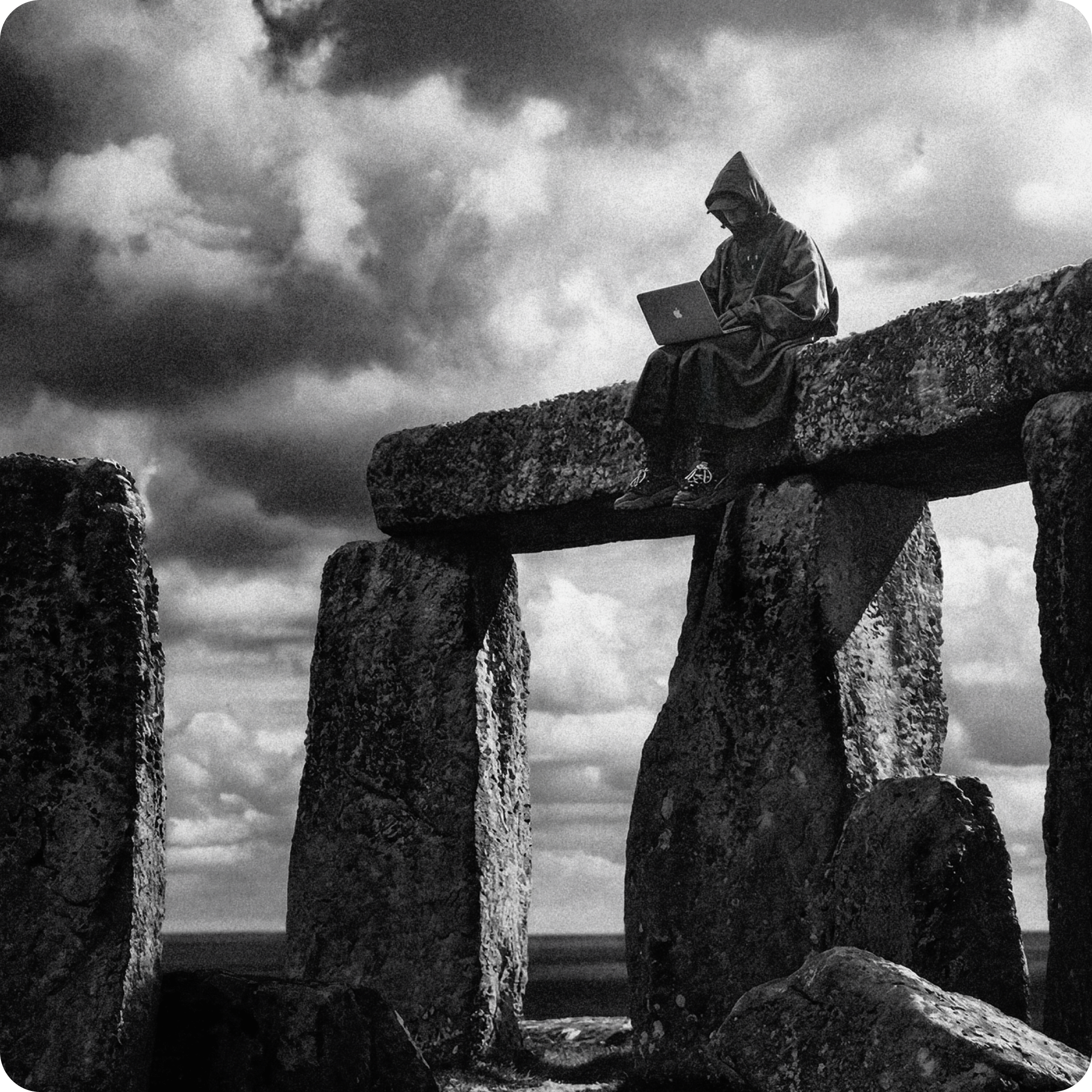 Stonehenge as backdrop for merch shoots for RSquad