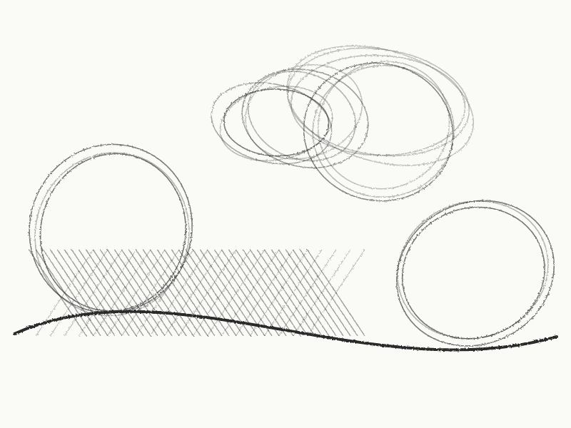 Placeholder sketch artwork: Temple Steps