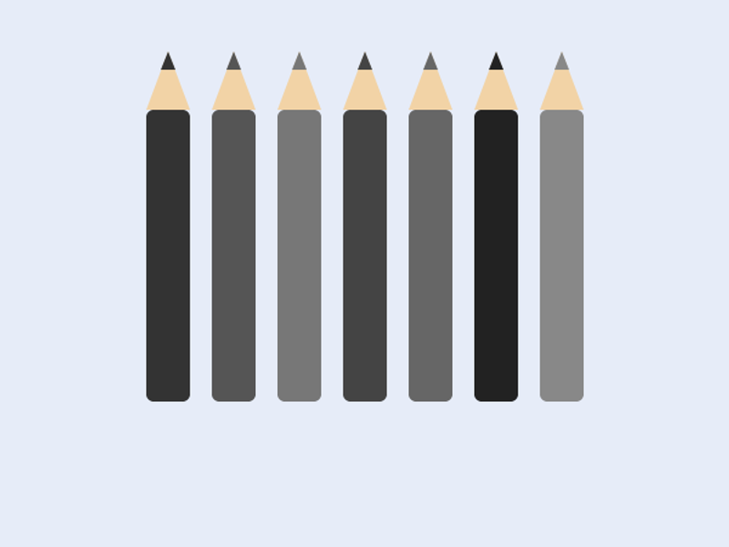 Placeholder illustration of Graphite Sketch Pencils HB–8B
