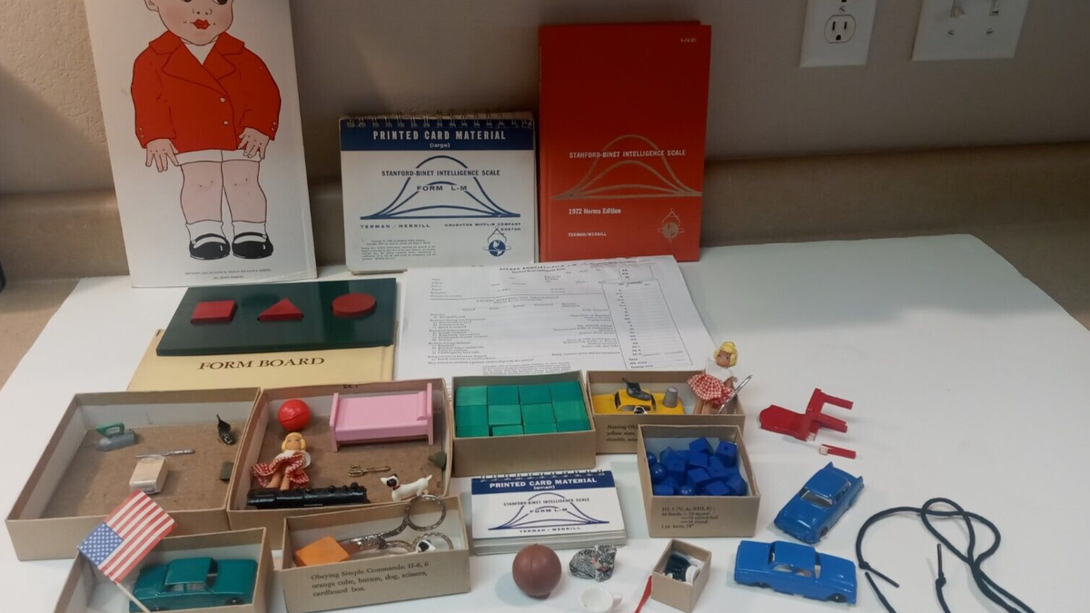 Vintage Stanford-Binet IQ Test Scale