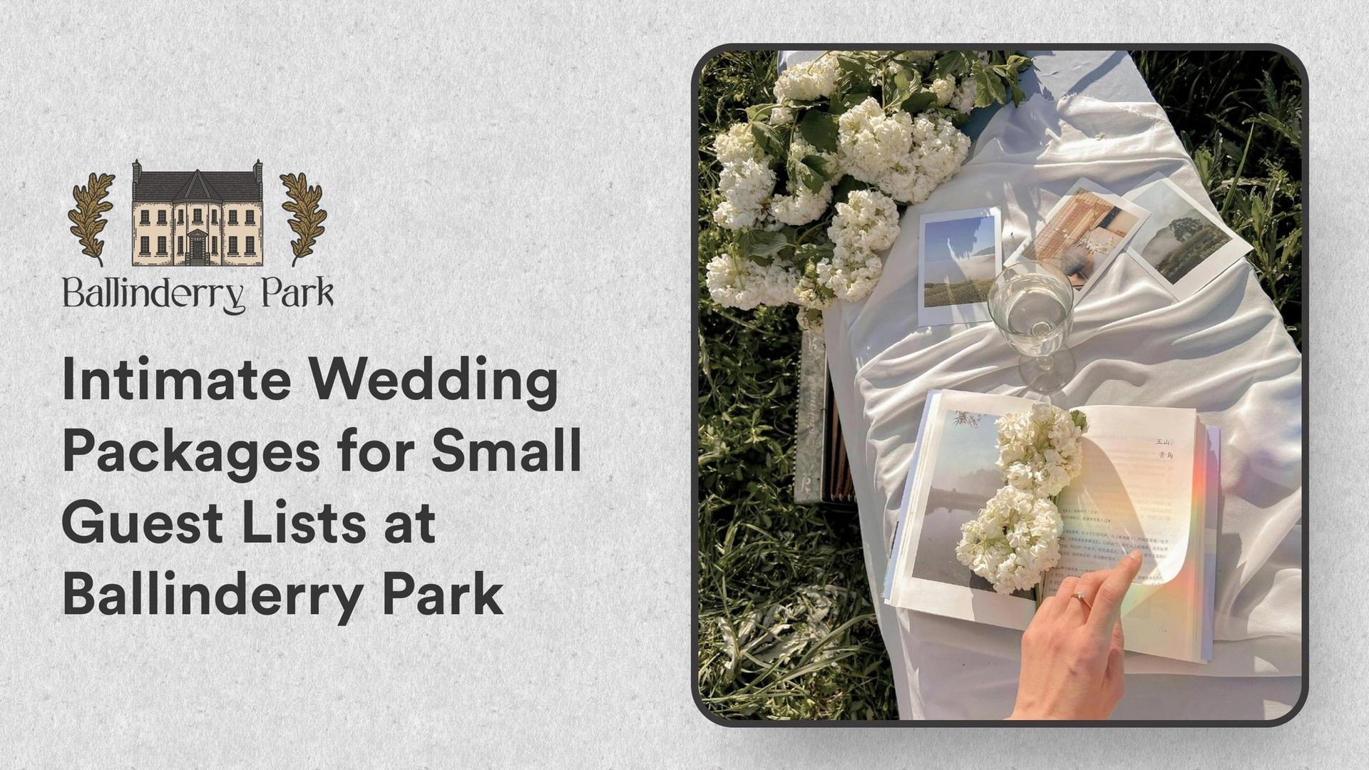 Intimate Wedding Packages for Small Guest Lists at Ballinderry Park - Ballinderry Park