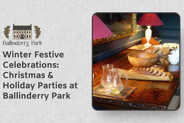 Winter Festive Celebrations: Christmas & Holiday Parties at Ballinderry Park - Ballinderry Park