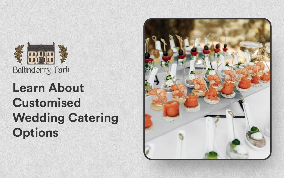 Custom catering options for weddings