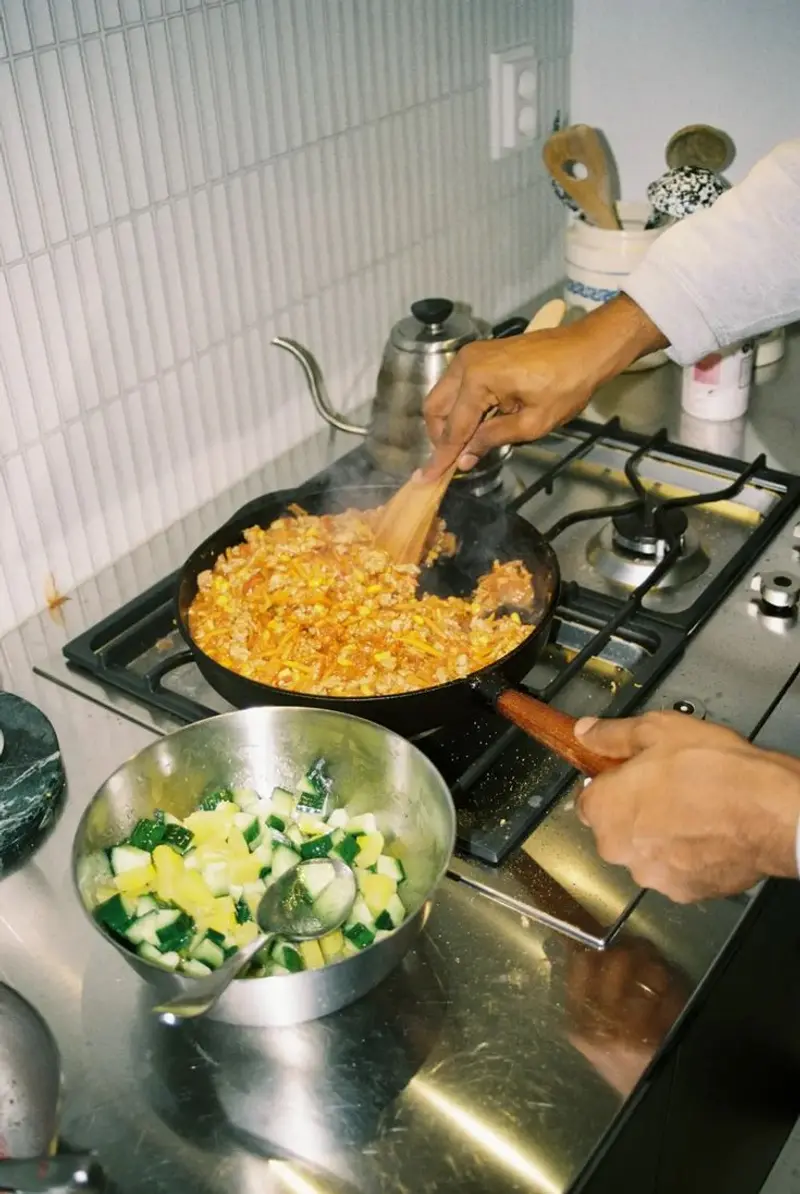 Kochen in der Pfanne
